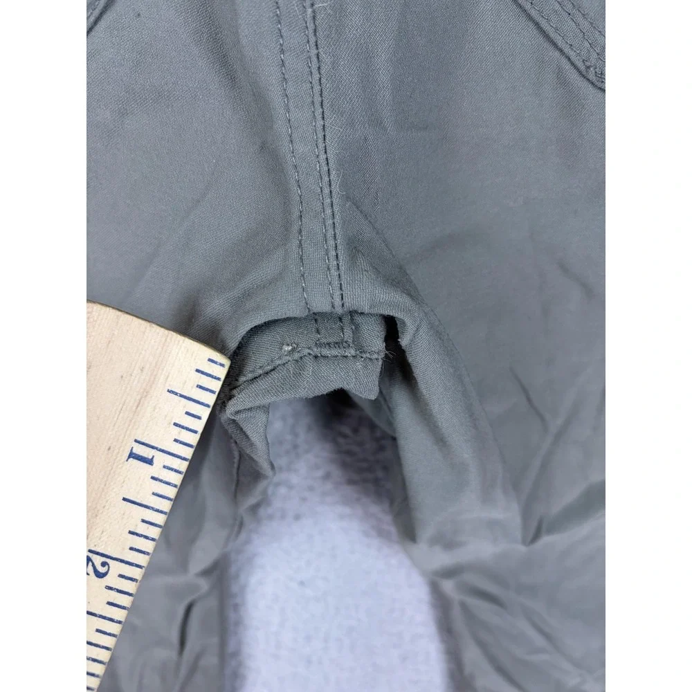 PrAna Pants Mens 36x29 Gray Slim Fit Hiking Cargo Adjustable Waist Outdoor Tech